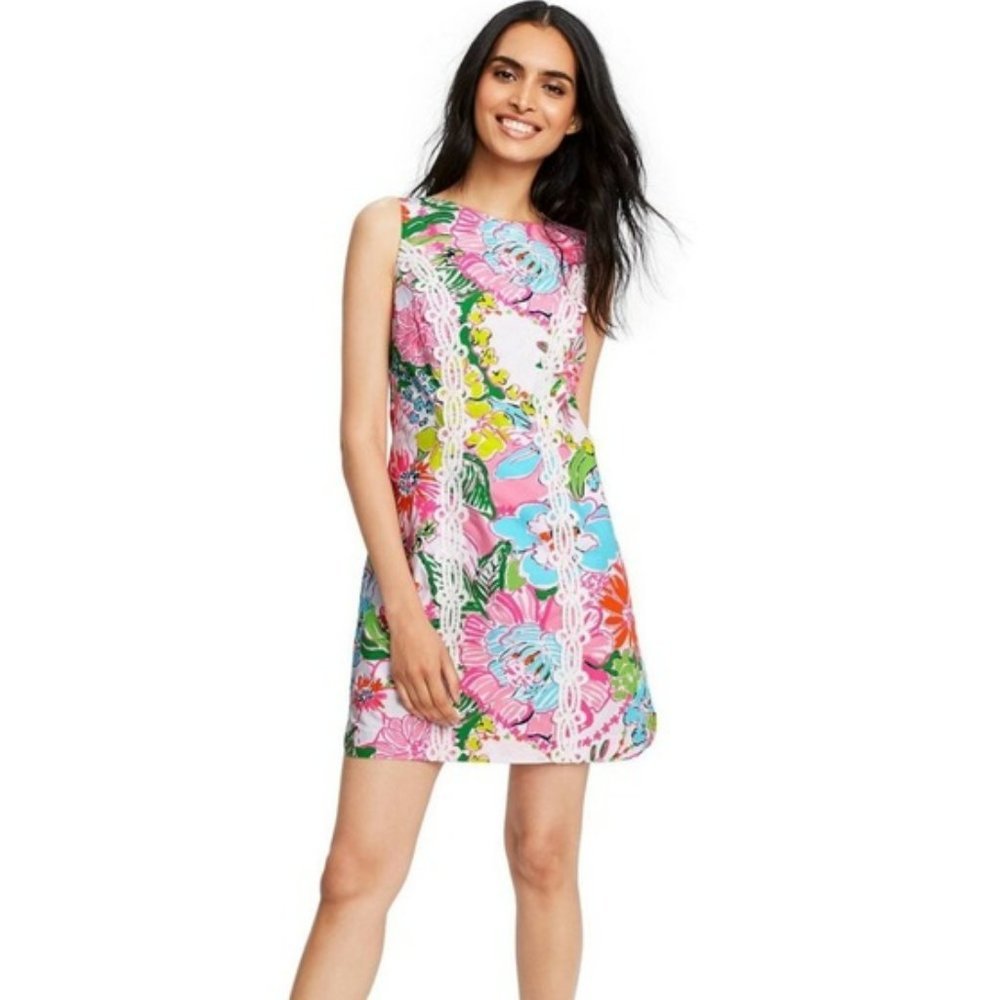 Lilly Pulitzer for Target Nosey Posie Floral Sleeveless Mini Sheath Dress Sz. 14